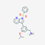 Benzenemethanamine, 3-(1-methylethoxy)-5-[1-(phenylsulfonyl)-1H-pyrrolo[2,3-b]pyridin-3-yl]-
