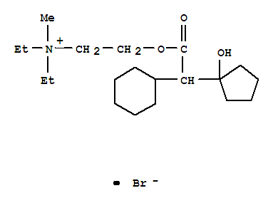 2-{[cyclohexyl(1-hydroxycyclopentyl)acetyl]oxy}-N,N-diethyl-N-methylethanaminium bromide