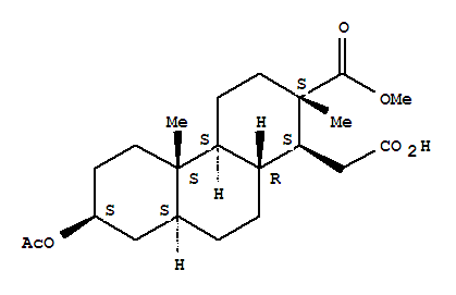 1-Phenanthreneaceticacid, 7-(acetyloxy)tetradecahydro-2-(methoxycarbonyl)-2,4b-dimethyl-, [1S-(1a,2b,4ab,4ba,7a,8ab,10aa)]- (9CI)