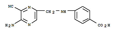 4-(N-(2-AMINO-3-CYANO-5-PYRAZINYLMETHYL)-AMINO)BENZOIC ACID)