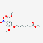 ethyl 5-(7-ethoxy-7-oxoheptoxy)-4-methoxy-2-nitrobenzoate