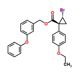3-phenoxybenzyl (1R,2R)-2-bromo-1-(4-ethoxyphenyl)cyclopropanecarboxylate