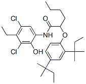 3,5-dichloro-2-(2,4-di-tert-pentylphenoxy)-4-ethyl-2-hydroxyhexananilide