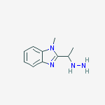 1-(1-(1-methyl-1h-benzo[d]imidazol-2-yl)ethyl)hydrazine