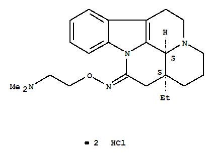 1H-Indolo[3,2,1-de]pyrido[3,2,1-ij][1,5]naphthyridine,eburnamenin-14(15H)-one deriv.