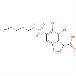 2-Benzofurancarboxylic acid,5-[(butylmethylamino)sulfonyl]-6,7-dichloro-2,3-dihydro-