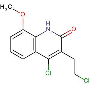 2(1H)-Quinolinone, 4-chloro-3-(2-chloroethyl)-8-methoxy-