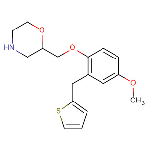 Morpholine, 2-[[4-methoxy-2-(2-thienylmethyl)phenoxy]methyl]-