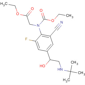 Glycine,N-[2-cyano-4-[2-[(1,1-dimethylethyl)amino]-1-hydroxyethyl]-6-fluorophenyl]-N-(ethoxycarbonyl)-, ethyl ester