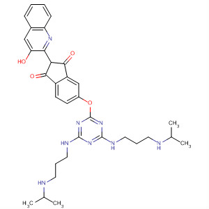 1H-Indene-1,3(2H)-dione,5-[[4,6-bis[[3-[(1-methylethyl)amino]propyl]amino]-1,3,5-triazin-2-yl]oxy]-2-(3-hydroxy-2-quinolinyl)-