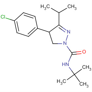 1H-Pyrazole-1-carboxamide,4-(4-chlorophenyl)-N-(1,1-dimethylethyl)-4,5-dihydro-3-(1-methylethyl)-