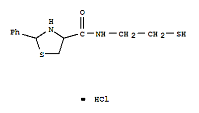 2-phenyl-N-(2-sulfanylethyl)-1,3-thiazolidine-4-carboxamide hydrochloride
