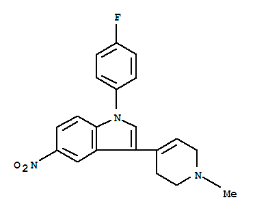 1-(4-fluorophenyl)-3-(1-methyl-1,2,3,6-tetrahydropyridin-4-yl)-5-nitro-1H-indole