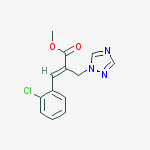 Methyl (e)-3-(2-chlorophenyl)-2-(1,2,4-triazol-1-ylmethyl)prop-2-enoate