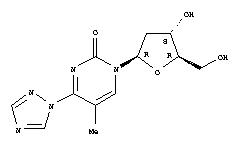 2(1H)-Pyrimidinone, 1-(2-deoxy-b-D-erythro-pentofuranosyl)-5-methyl-4-(1H-1,2,4-triazol-1-yl)