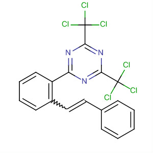 1,3,5-Triazine, 2-[(2-phenylethenyl)phenyl]-4,6-bis(trichloromethyl)-