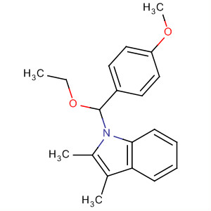 1H-Indole, 1-[ethoxy(4-methoxyphenyl)methyl]-2,3-dimethyl-
