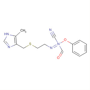 Carbamimidic acid,N-cyano-N'-[2-[[(5-methyl-1H-imidazol-4-yl)methyl]thio]ethyl]-, phenylester