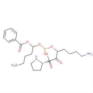 L-Proline,1-[6-amino-2-[[[1-(benzoyloxy)pentyl]hydroxyphosphinyl]oxy]-1-oxohexyl]-