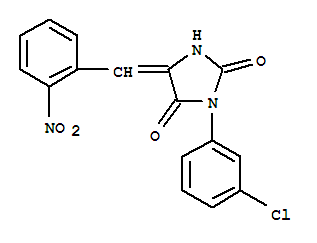 (5Z)-3-(3-chlorophenyl)-5-(2-nitrobenzylidene)imidazolidine-2,4-dione
