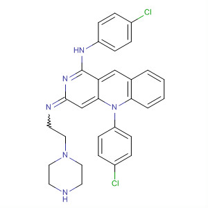 2-Phenazinamine,N,5-bis(4-chlorophenyl)-3,5-dihydro-3-[[2-(1-piperazinyl)ethyl]imino]-