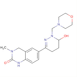 2(1H)-Quinazolinone,3,4-dihydro-3-methyl-6-[1,4,5,6-tetrahydro-4-(4-morpholinylmethyl)-6-oxo-3-pyridazinyl]-