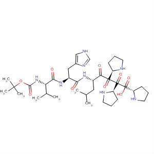 L-Proline,1-[1-[1-[N-[N-[N-[(1,1-dimethylethoxy)carbonyl]-L-valyl]-L-histidyl]-L-leucyl]-L-prolyl]-L-prolyl]-
