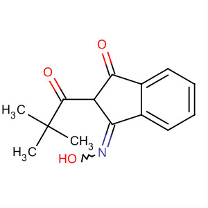 1H-Indene-1,3(2H)-dione, 2-(2,2-dimethyl-1-oxopropyl)-, 1-oxime