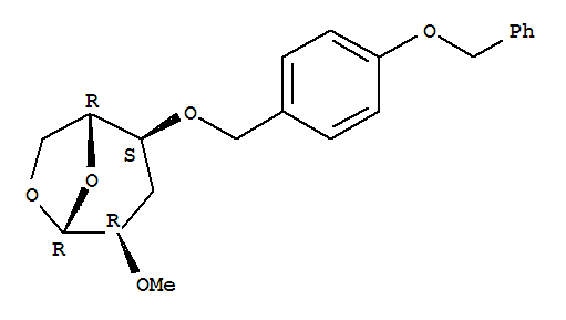 .beta.-D-ribo-Hexopyranose, 1,6-anhydro-3-deoxy-2-O-methyl-4-O-4-(phenylmethoxy)phenylmethyl-