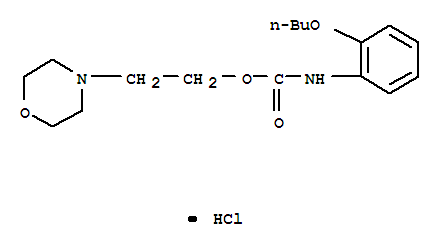 2-morpholin-4-ylethyl (2-butoxyphenyl)carbamate hydrochloride