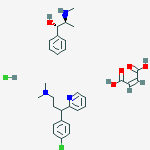 (z)-but-2-enedioic Acid;3-(4-chlorophenyl)-n,n-dimethyl-3-pyridin-2-ylpropan-1-amine;(1s,2s)-2-(methylamino)-1-phenylpropan-1-ol;hydrochloride