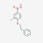 3-iodo-4-(2-phenylethoxy)benzoic acid