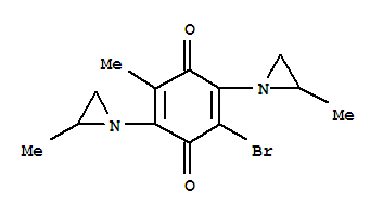 2,5-cyclohexadiene-1,4-dione, 2-bromo-5-methyl-3,6-bis(2-methyl-1-aziridinyl)-