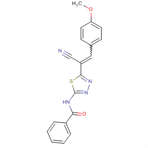 Benzamide,N-[5-[1-cyano-2-(4-methoxyphenyl)ethenyl]-1,3,4-thiadiazol-2-yl]-