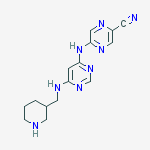 5-[[6-(piperidin-3-ylmethylamino)pyrimidin-4-yl]amino]pyrazine-2-carbonitrile