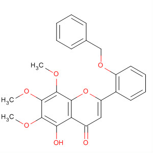 4H-1-Benzopyran-4-one,5-hydroxy-6,7,8-trimethoxy-2-[2-(phenylmethoxy)phenyl]-