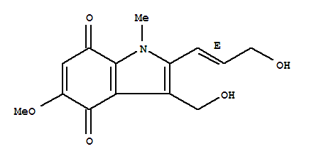 1H-Indole-4,7-dione,3-(hydroxymethyl)-2-(3-hydroxy-1-propenyl)-5-methoxy-1-methyl-, (E)-