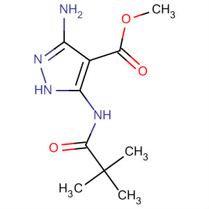 1H-Pyrazole-4-carboxylic acid,3-amino-5-[(2,2-dimethyl-1-oxopropyl)amino]-, methyl ester