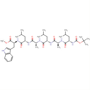 L-Tryptophan,N-[N-[N-[N-[N-[N-[(1,1-dimethylethoxy)carbonyl]-L-leucyl]-L-alanyl]-L-leucyl]-L-alanyl]-L-leucyl]-, methyl ester