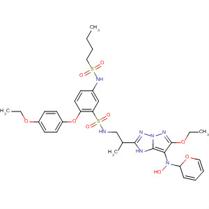 Benzenesulfonamide,5-[(butylsulfonyl)amino]-2-(4-ethoxyphenoxy)-N-[2-[6-ethoxy-7-(1H-pyrazol-1-yl)-1H-pyrazolo[1,5-b][1,2,4]triazol-2-yl]propyl]-