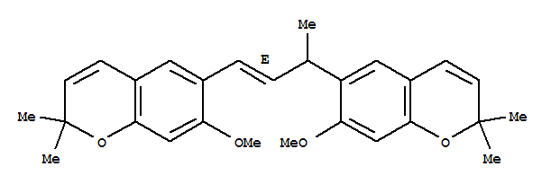 2H-1-Benzopyran,6,6'-(3-methyl-1-propene-1,3-diyl)bis[7-methoxy-2,2-dimethyl-, (E)-