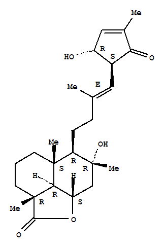 2H-Naphtho[1,8-bc]furan-2-one,decahydro-7-hydroxy-6-[(3E)-4-[(1S,5R)-5-hydroxy-3-methyl-2-oxo-3-cyclopenten-1-yl]-3-methyl-3-buten-1-yl]-2a,5a,7-trimethyl-,(2aR,5aS,6R,7R,8aS,8bR)-
