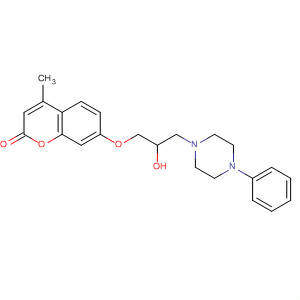 2H-1-Benzopyran-2-one,7-[2-hydroxy-3-(4-phenyl-1-piperazinyl)propoxy]-4-methyl-