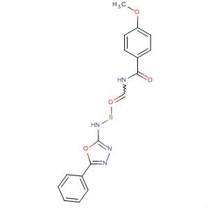 Benzamide,4-methoxy-N-[[(5-phenyl-1,3,4-oxadiazol-2-yl)amino]thioxomethyl]-
