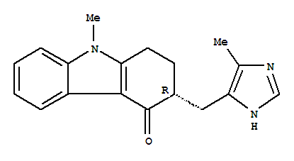 4H-Carbazol-4-one,1,2,3,9-tetrahydro-9-methyl-3-[(4-methyl-1H-imidazol-5-yl)methyl]-, (3R)-