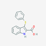 1H-Indole-2-carboxylic acid, 3-(phenylthio)-