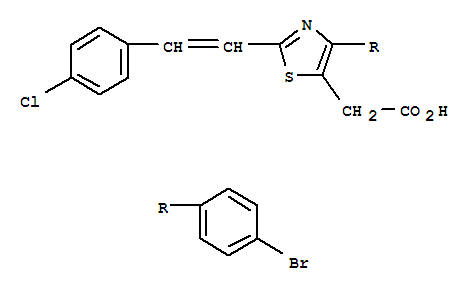 {4-(4-bromophenyl)-2-[(E)-2-(4-chlorophenyl)ethenyl]-1,3-thiazol-5-yl}acetic acid