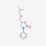 5-(isobutoxymethyl)-3-phenyloxazolidin-2-one