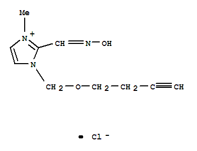 (Z)-{1-[(but-3-yn-1-yloxy)methyl]-3-methyl-1,3-dihydro-2H-imidazol-2-ylidene}-N-oxomethanaminium chloride