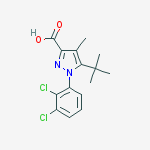 5-tert-butyl-1-(2,3-dichlorophenyl)-4-methylpyrazole-3-carboxylic Acid